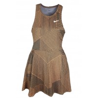 VESTIDO NIKE COURT DRI-FIT  ADVANTAGE - LARANJA/PRETO